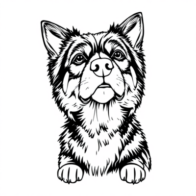 Printable Dog Coloring Pages