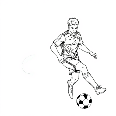 Soccer Coloring Pages
