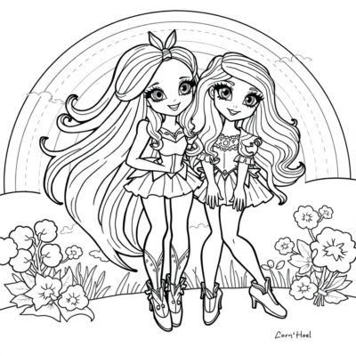 Rainbow High: Bright Fashion Coloring Fun