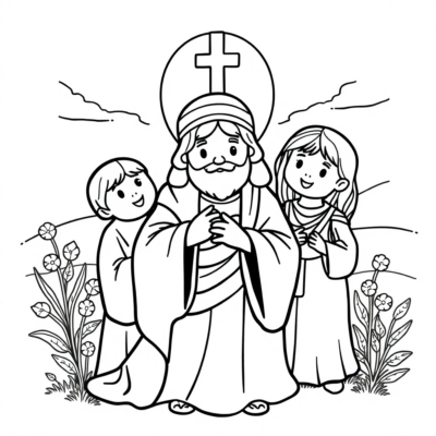Coloring Book: Religious Coloring Pages for Children to Print