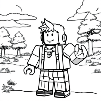 Coloring Book: Roblox Coloring Pages