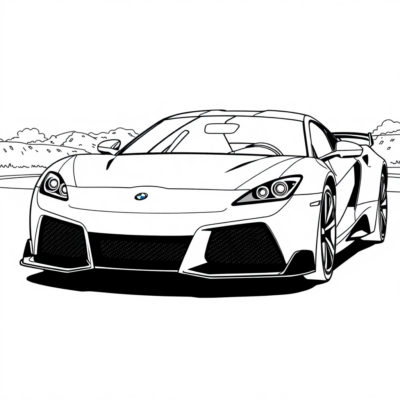 Fast Cars Fun Coloring Book