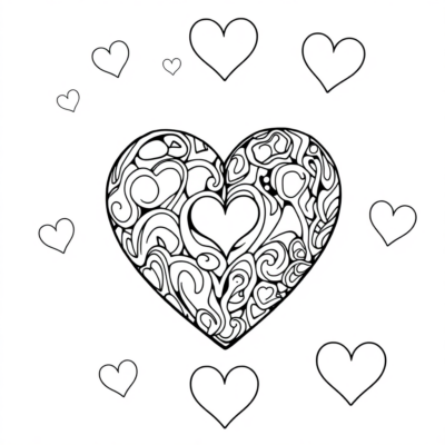 Heart Coloring Pages