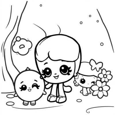 Tiny Shop Friends Coloring Fun