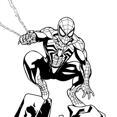 Friendly Spider-Man Coloring Fun