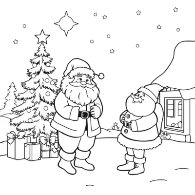 Coloring Book: Christmas Coloring Pages