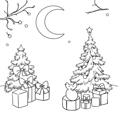 Holiday Sleigh & Snowman Coloring Fun