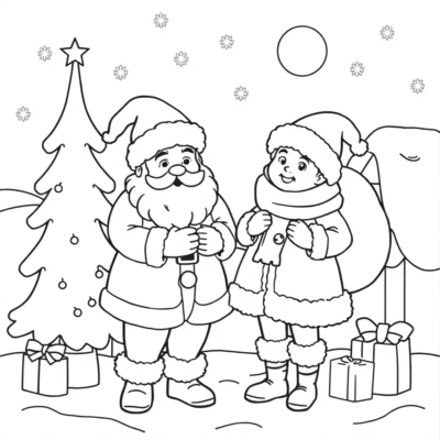 Festive Holiday Coloring Pages for Kids