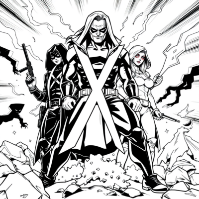 Team X Coloring Book