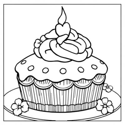 Cake Coloring Pages