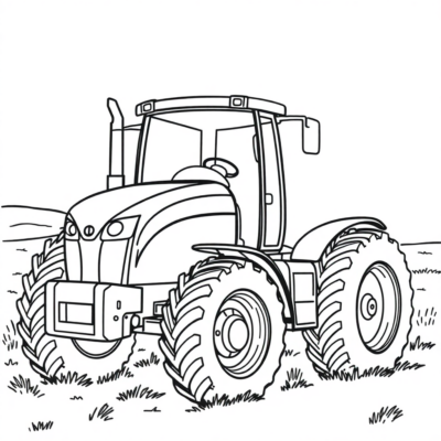Tractor Farm Coloring Adventure