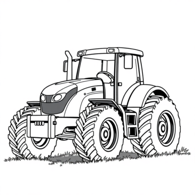 Coloring Book Tractors