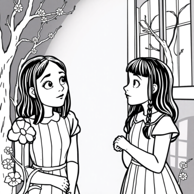 Mysterious Wednesday Coloring Adventure