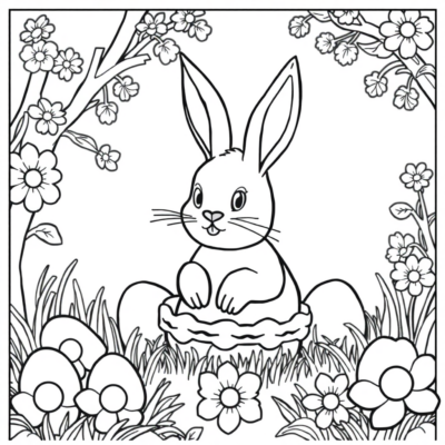 Easter Springtime Coloring Adventure for Kids