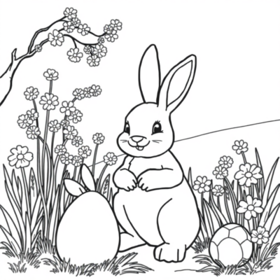 Springtime Easter Coloring Fun