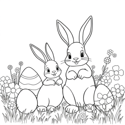 Coloring Book: Easter Coloring Pages for Children