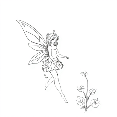 Fairy Coloring Pages
