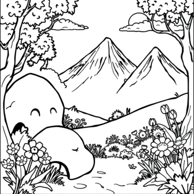 Coloring Book: Printouts of Cut-Out Coloring Pages for Kids