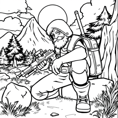 Coloring Book: Game-themed Coloring Pages