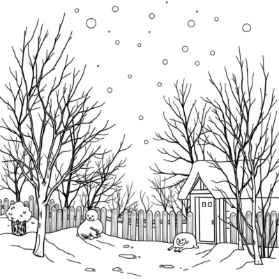 Warm & Whimsical Winter Coloring for Kids