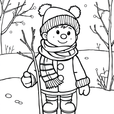 Winter Coloring Book: Winter Colorings for Kids