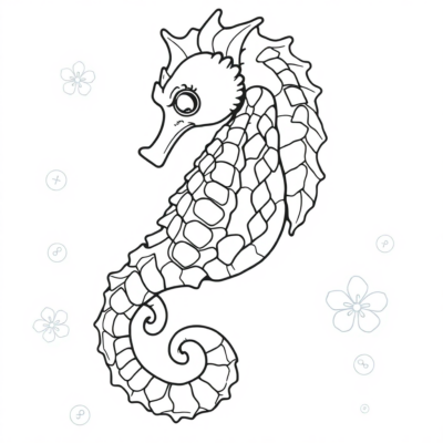 Seahorse Adventures Coloring Fun
