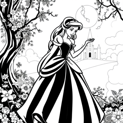 Cinderella Coloring Book for Kids