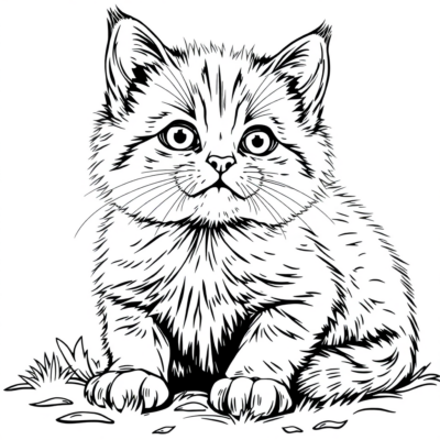 Kittens Coloring Book