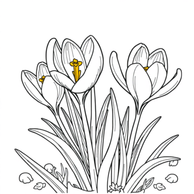 Crocus Coloring Book