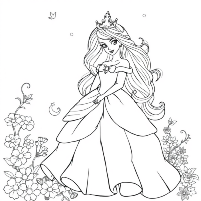 Princesses Coloring Book