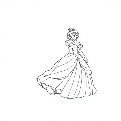 Princesses Coloring Page to Print