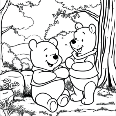 Coloring Book: Winnie the Pooh Coloring Pages for Kids to Print