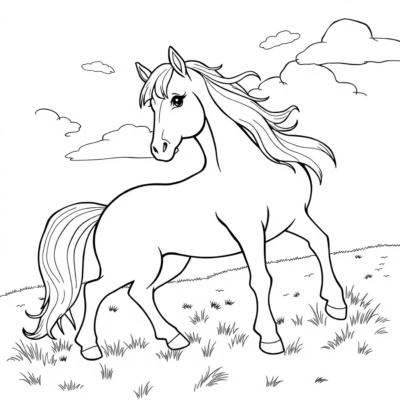 Coloring Book: Pony Coloring Book