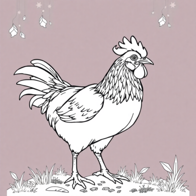 Chicken Coloring Book