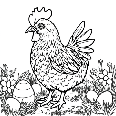 Easter Chick Coloring Page