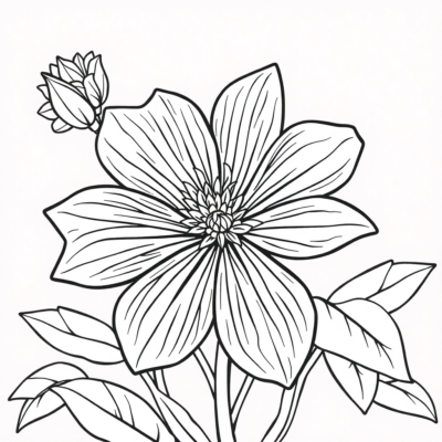Flower Coloring Book