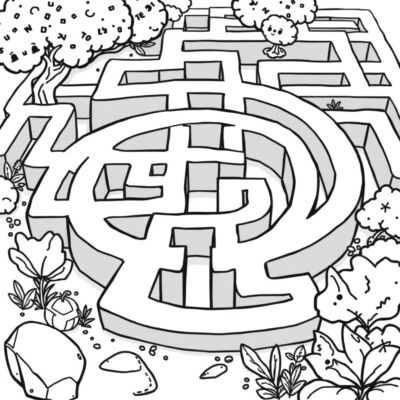 Coloring Book: Maze for Kids