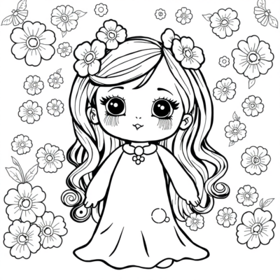 Doll Coloring Pages