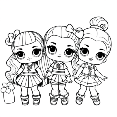 LOL Dolls Coloring Pages