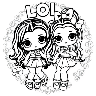 LOL Dolls Coloring Book