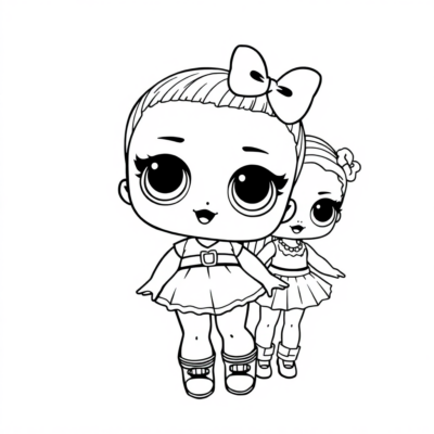 Cute Surprise Doll Coloring Fun