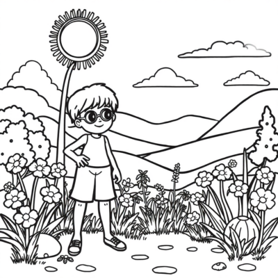 Summer Coloring Book: A Coloring Book for Kids