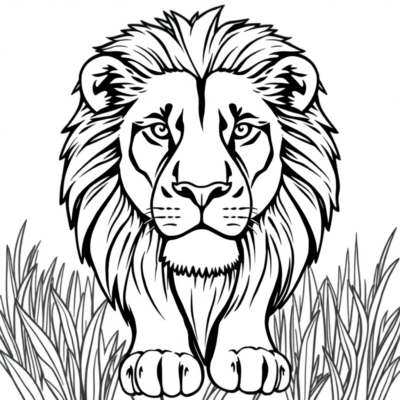 Lion Coloring Book