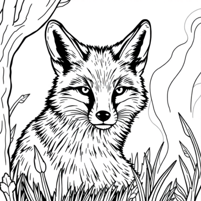 Foxy Fun: A Cute Fox Coloring Adventure