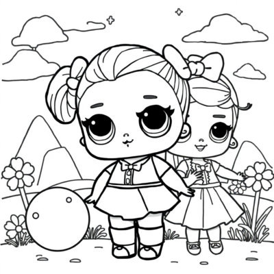 Coloring Book: LOL Surprise Coloring Book