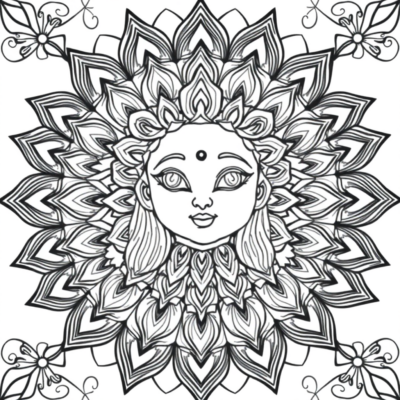 Mandala Magic: Easy Coloring Book for Kids