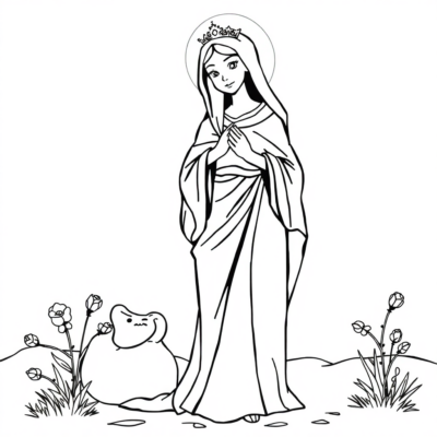 Coloring Book: Mary – A Coloring Book for Children