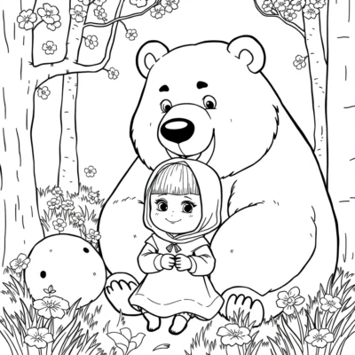 Masha & the Bear: Fun Coloring Adventure