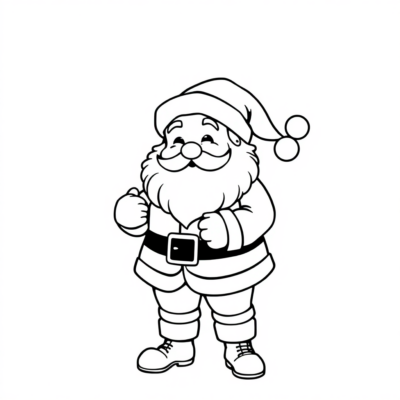 Jolly Santa Coloring Fun