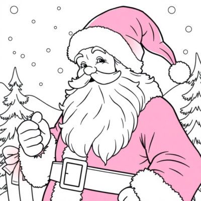 Color Book: Santa Coloring Book